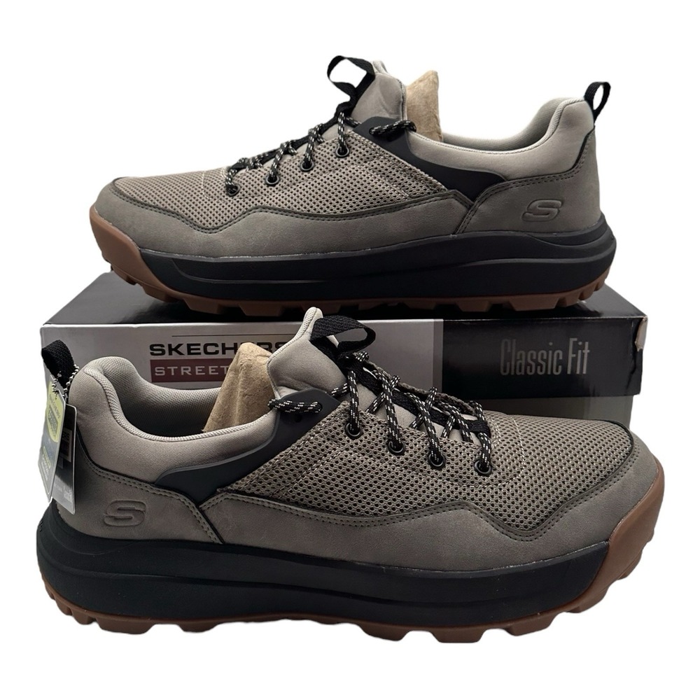 Skechers Cambert Herder Shoes Men's Size 12 Cement Grey Sneakers 210899 CMNT